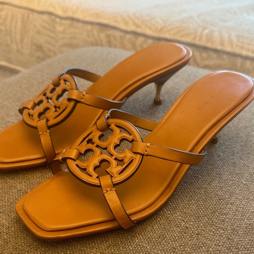 Tory Burch Brown Heeled Sandals